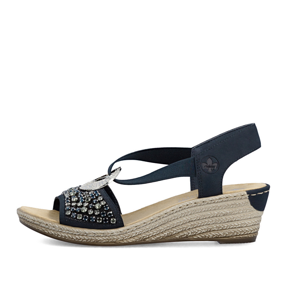 detail Dámské sandály RIEKER 62451-14 modrá S6