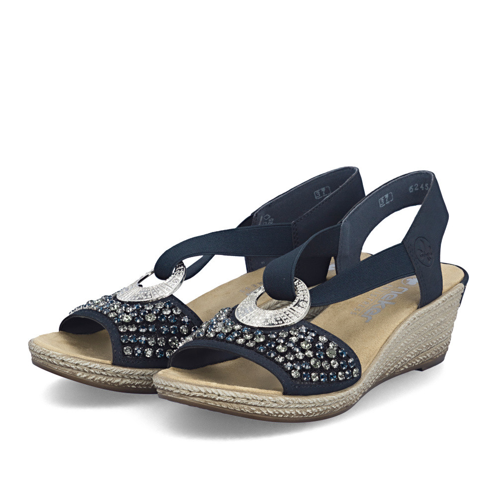 detail Dámské sandály RIEKER 62451-14 modrá S6