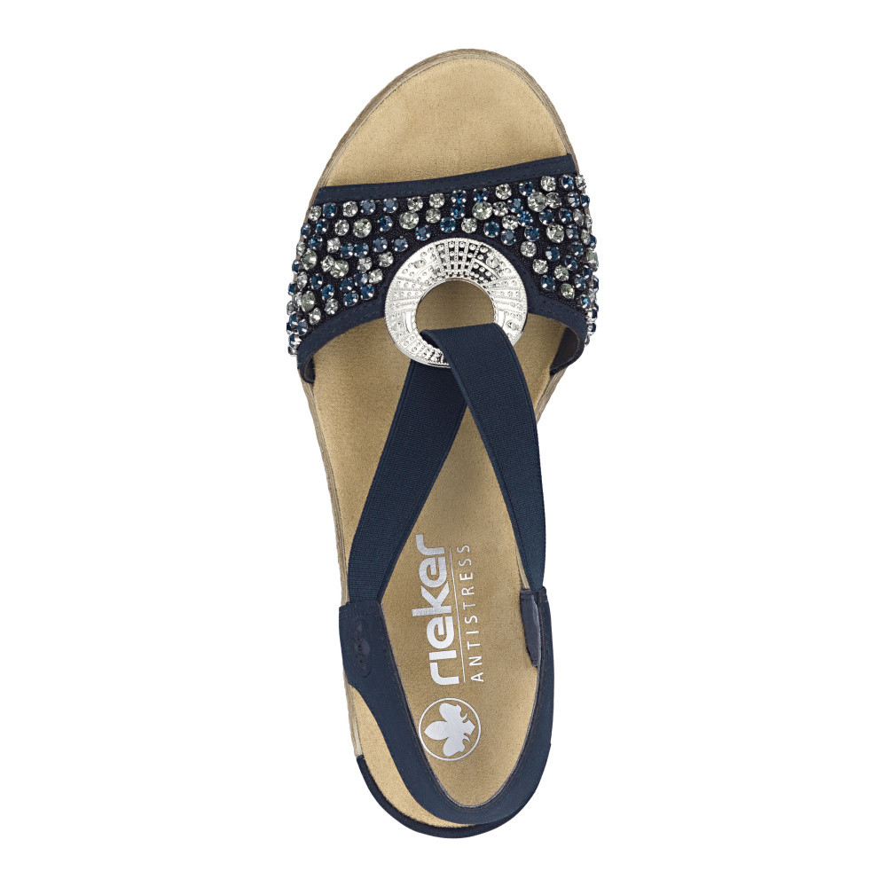 detail Dámské sandály RIEKER 62451-14 modrá S6