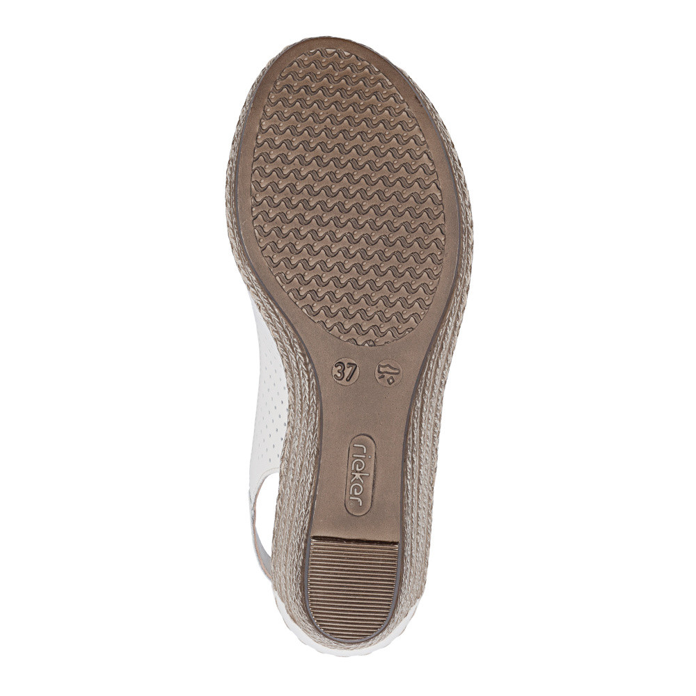 detail Dámské sandály RIEKER 624H1-60 béžová S6