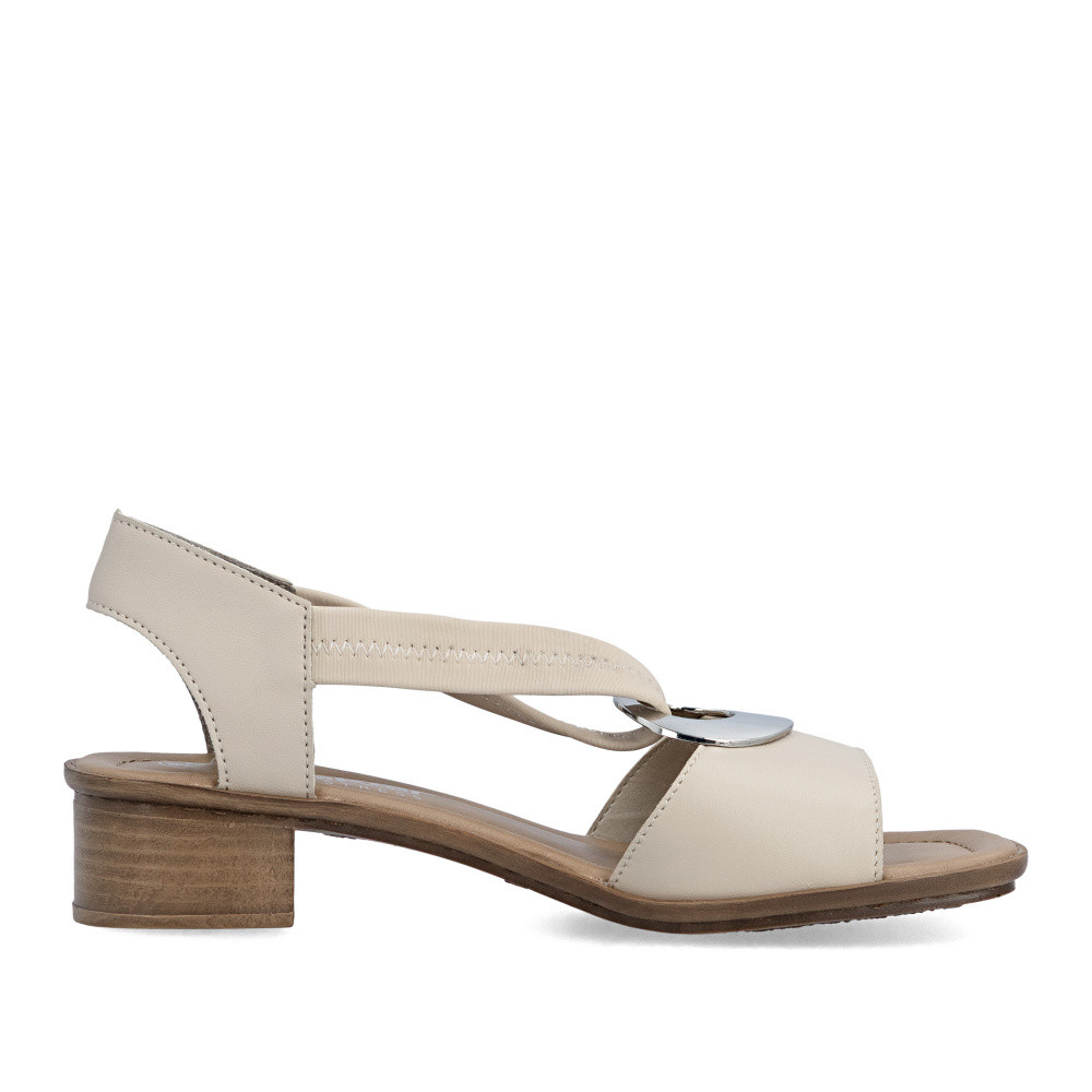 detail Dámské sandály RIEKER 62662-62 béžová S6