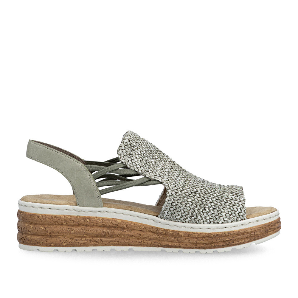 detail Dámske sandále RIEKER 62741-52 zelená S6