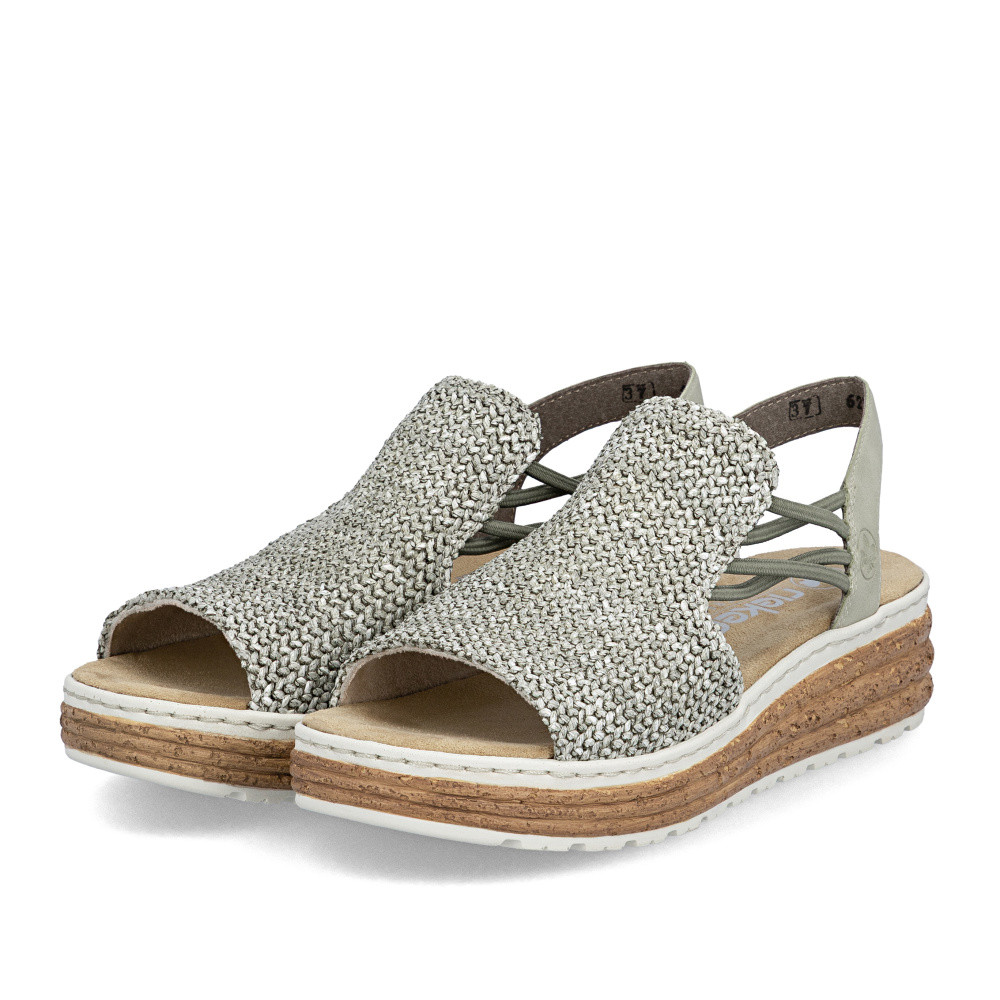 detail Dámske sandále RIEKER 62741-52 zelená S6