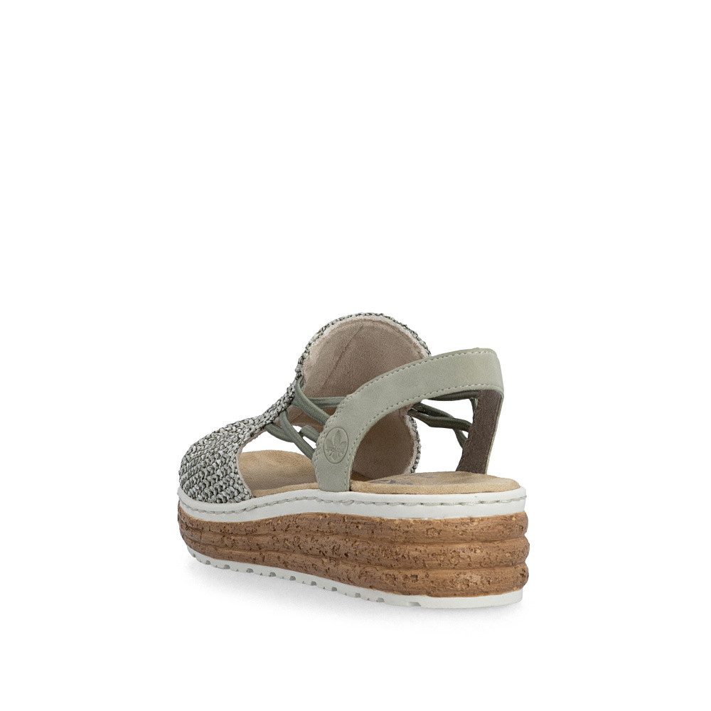 detail Dámske sandále RIEKER 62741-52 zelená S6