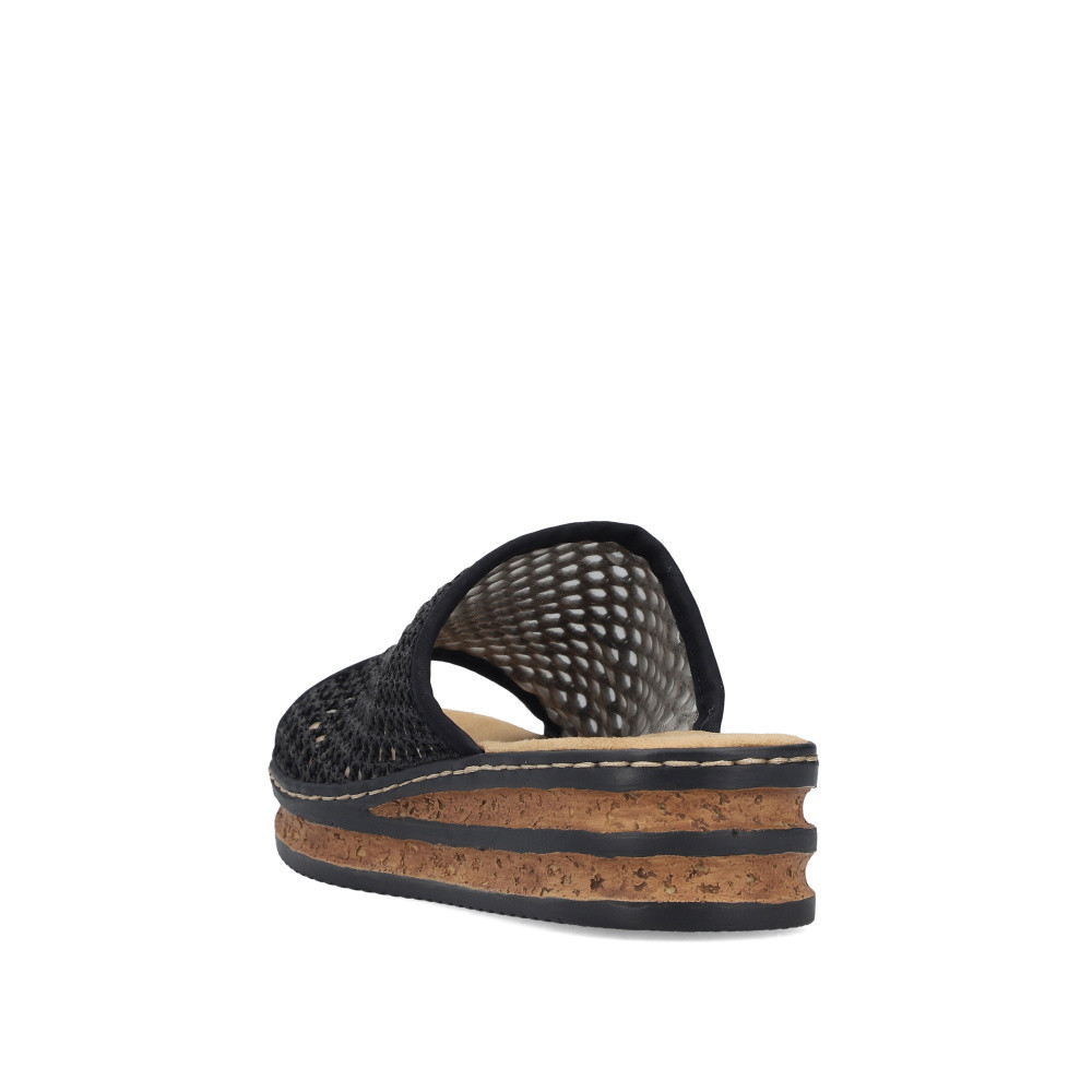 detail Dámské nazouváky RIEKER 62904-00 černá S6