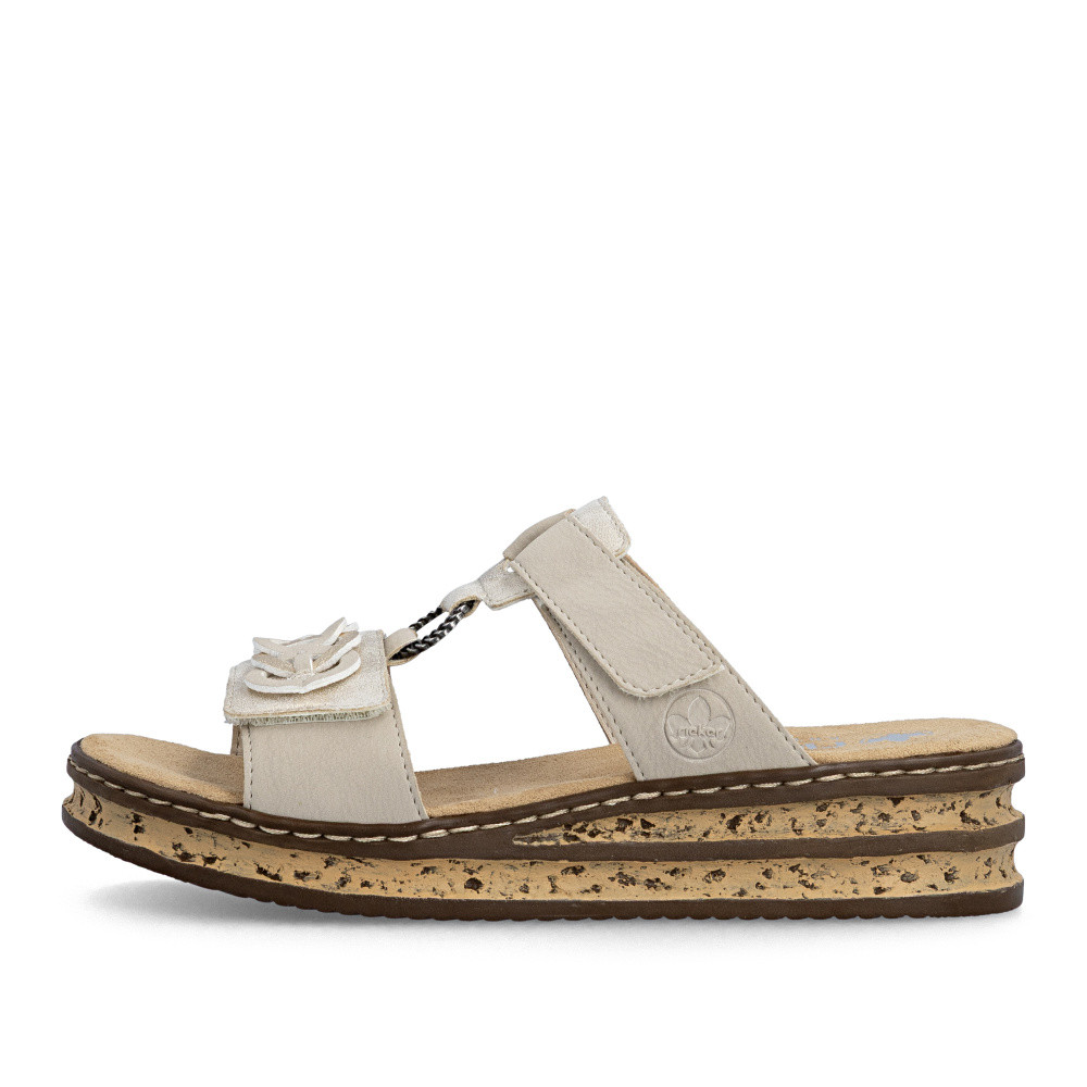 detail Dámské nazouváky RIEKER 62936-60 béžová S6