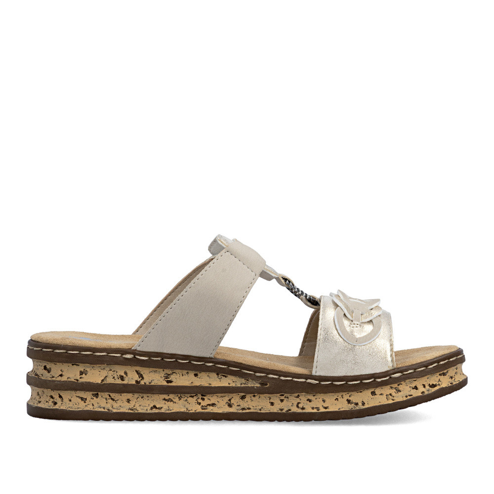 detail Dámské nazouváky RIEKER 62936-60 béžová S6