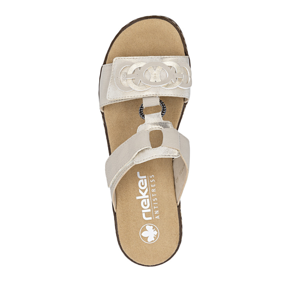 detail Dámské nazouváky RIEKER 62936-60 béžová S6