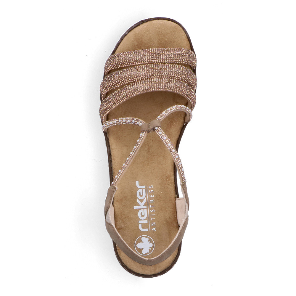 detail Dámské sandály RIEKER 62977-90   METALLIC   F/S6