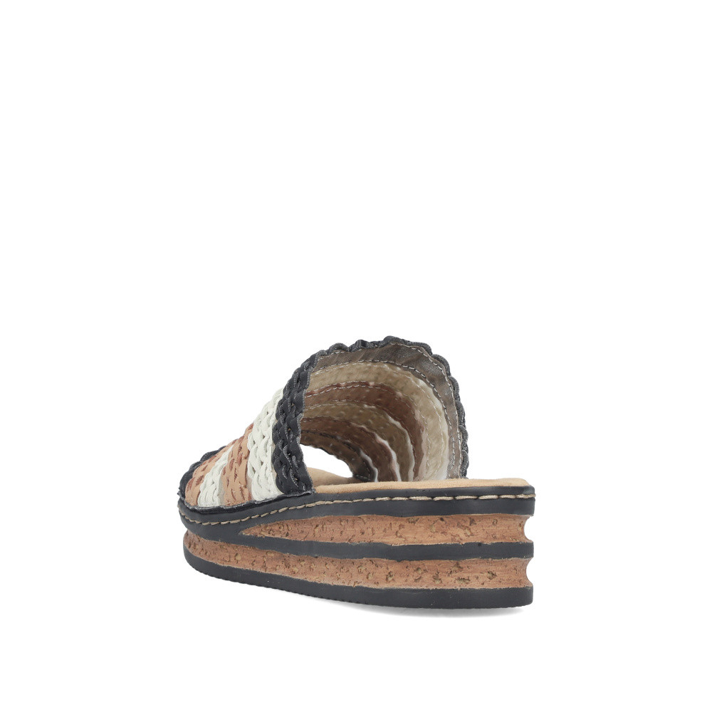 detail Dámské nazouváky RIEKER 629P8-90 černá S6