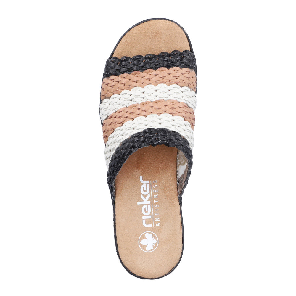 detail Dámské nazouváky RIEKER 629P8-90 černá S6