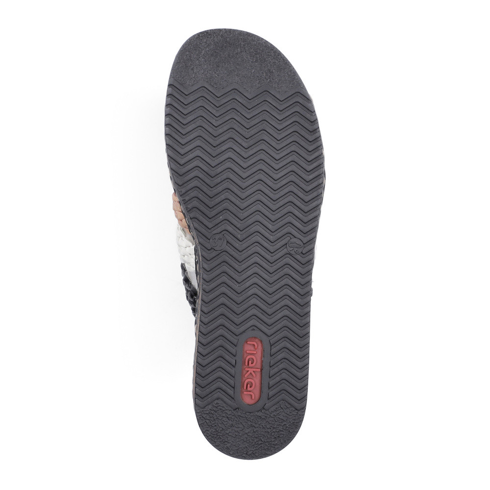 detail Dámské nazouváky RIEKER 629P8-90 černá S6