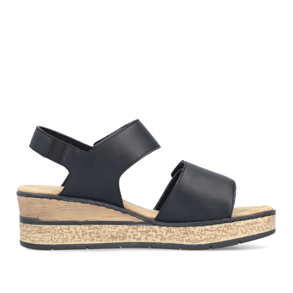 detail Dámské sandály RIEKER 63781-00 černá S6