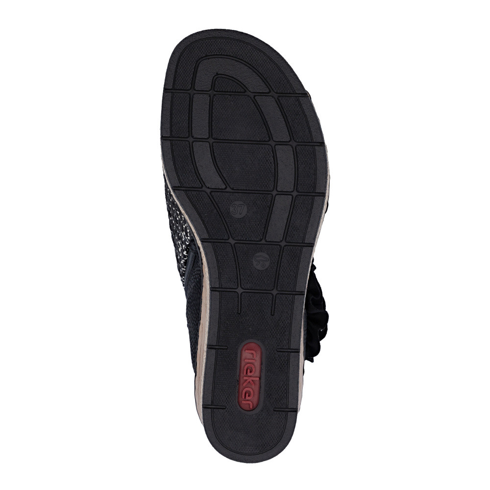 detail Dámské sandály RIEKER 63791-01 černá S6