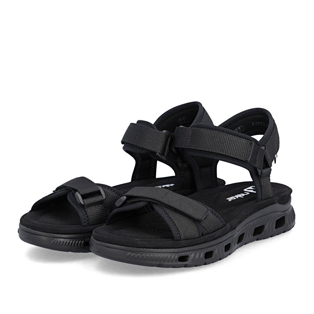 detail Dámské sandály RIEKER 64052-00 černá S6