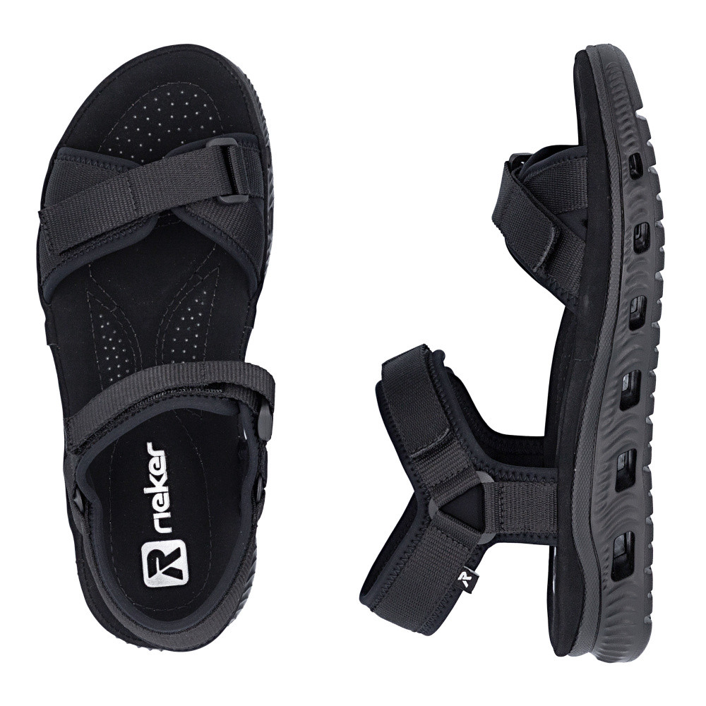 detail Dámské sandály RIEKER 64052-00 černá S6