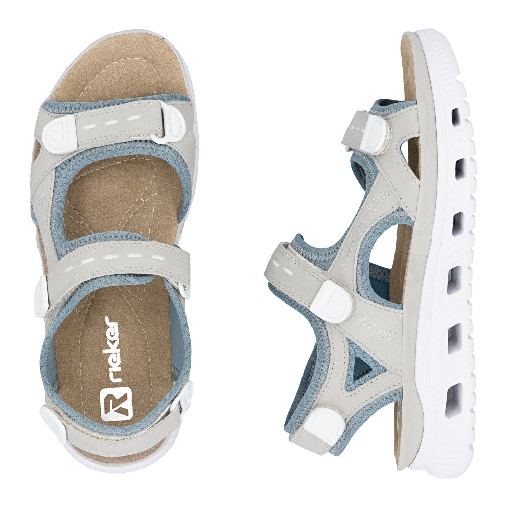 detail Dámské sandály RIEKER 64074-40 šedá S6