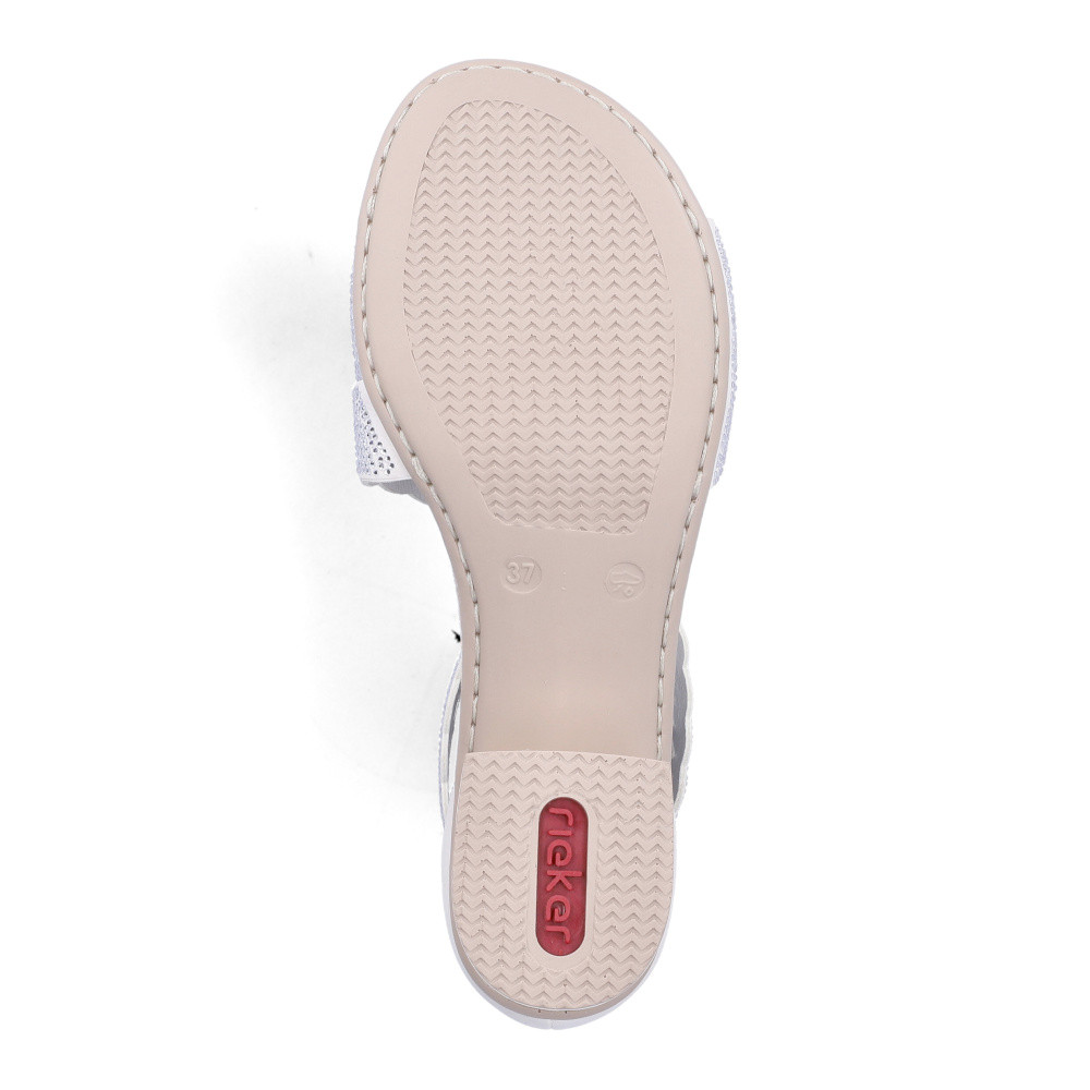 detail Dámské sandály RIEKER 64657-80 bílá S6