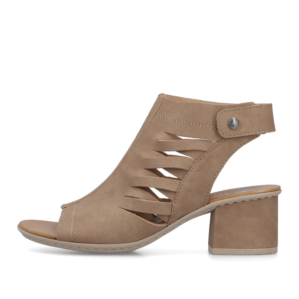 detail Dámské sandály RIEKER 64678-62 béžová S6