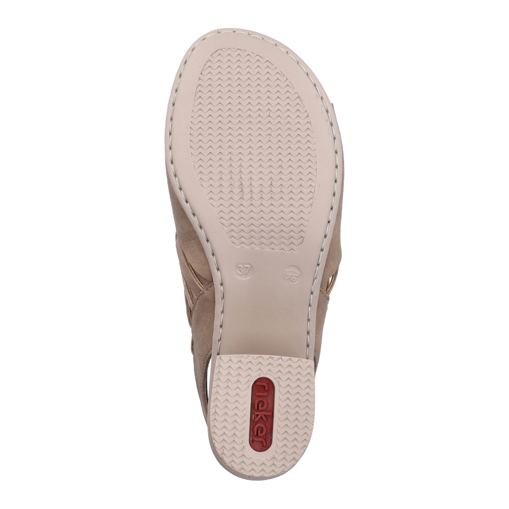 detail Dámské sandály RIEKER 64678-62 béžová S6