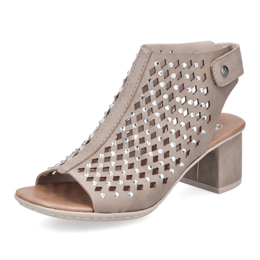 detail Dámské sandály RIEKER 64777-64 béžová S6