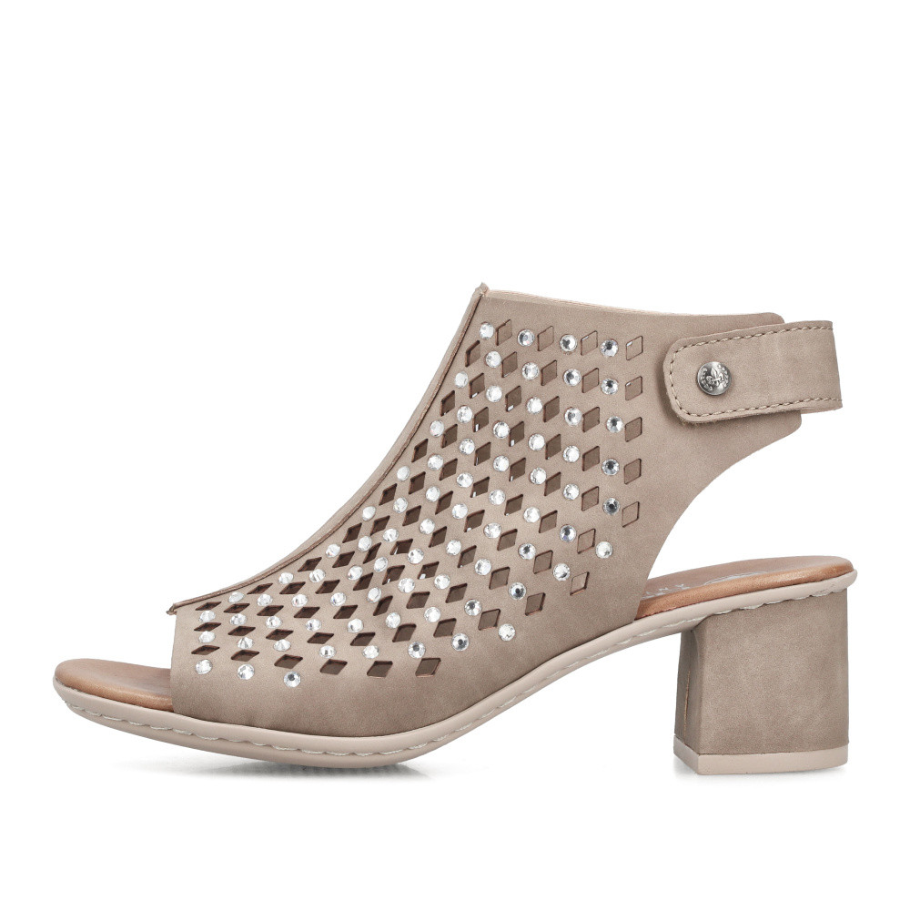 detail Dámské sandály RIEKER 64777-64 béžová S6