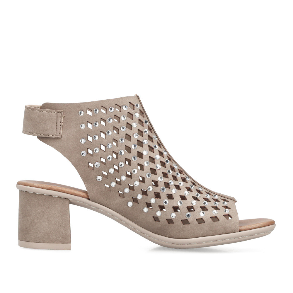 detail Dámské sandály RIEKER 64777-64 béžová S6