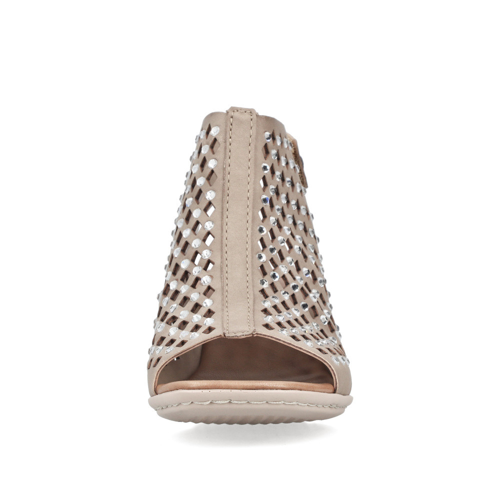 detail Dámské sandály RIEKER 64777-64 béžová S6