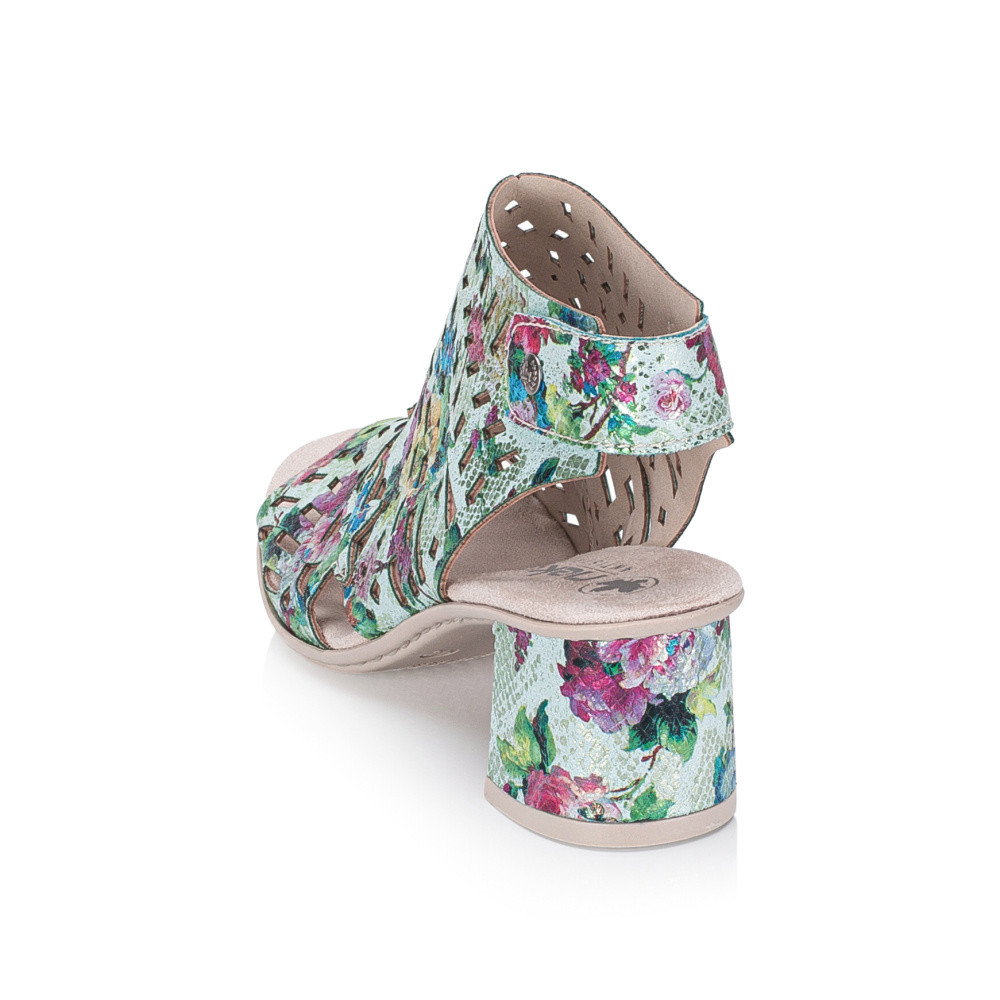 detail Dámské sandály RIEKER 64780-92 zelená S6