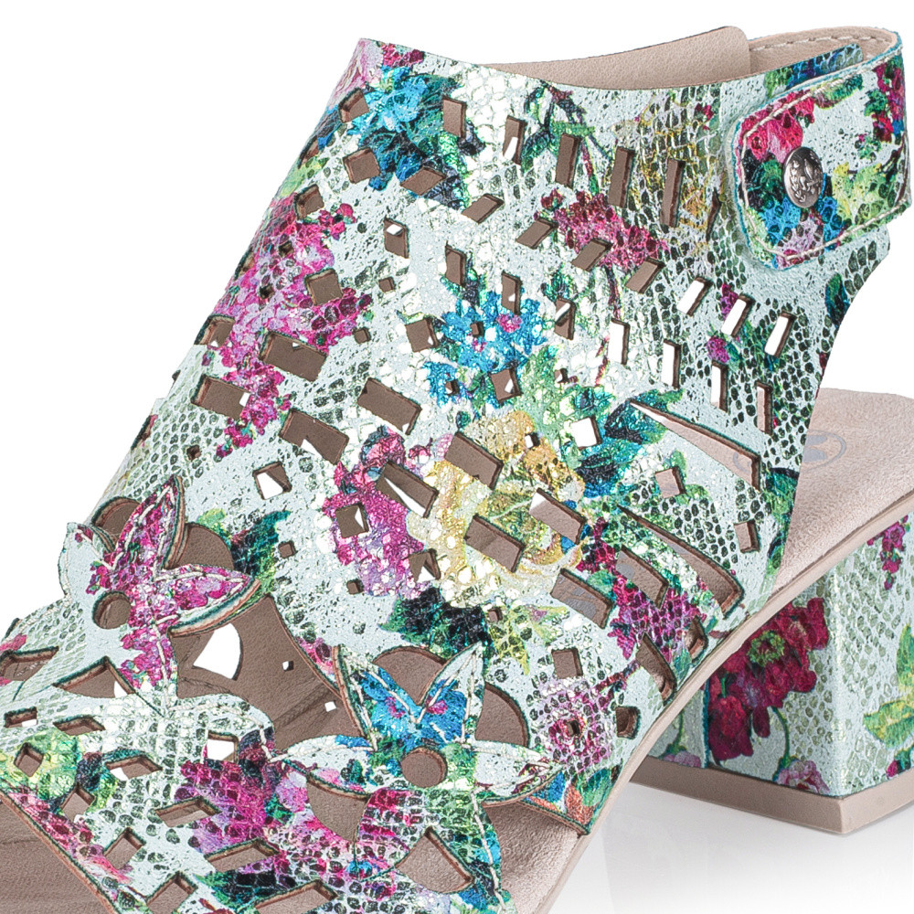 detail Dámské sandály RIEKER 64780-92 zelená S6