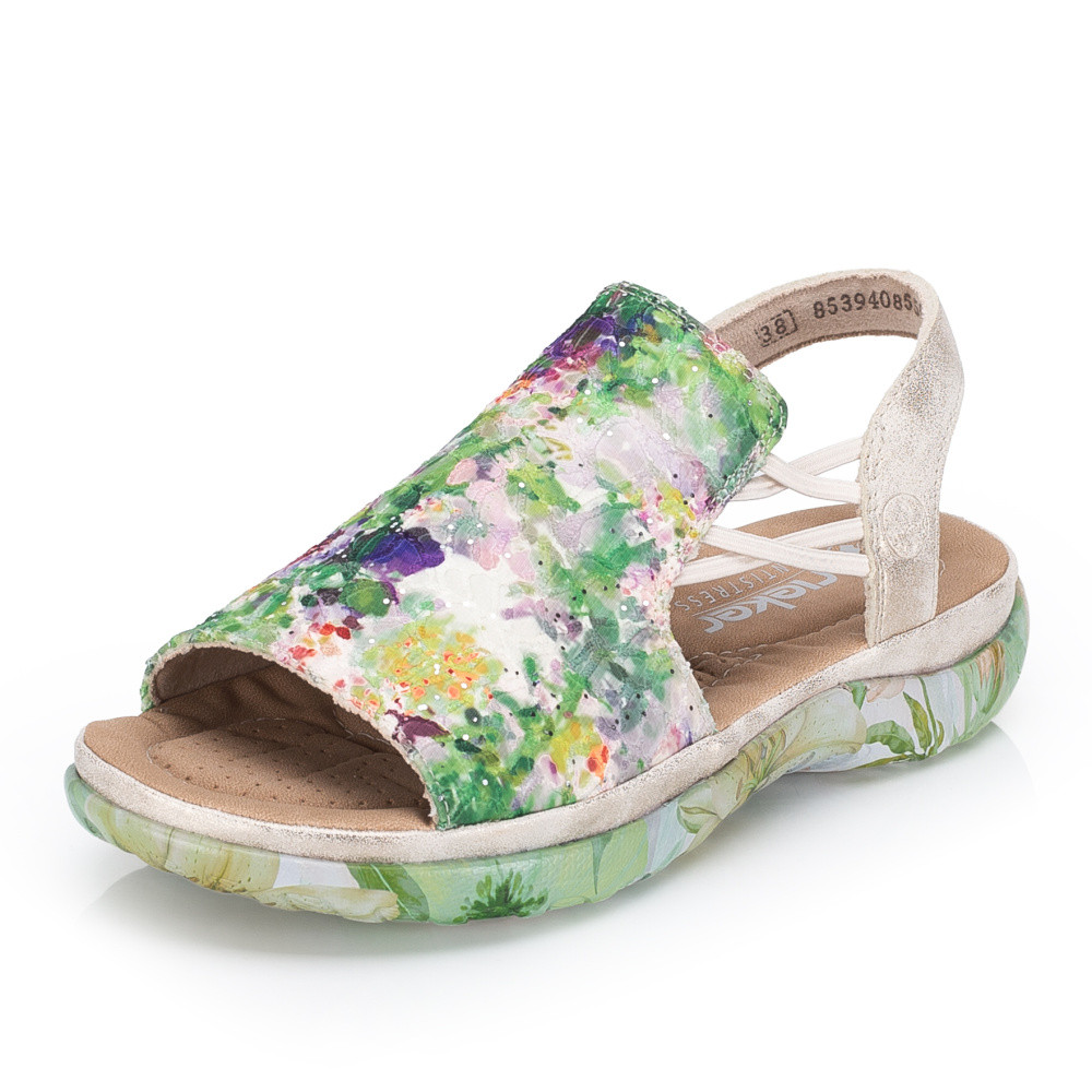 detail Dámské sandály RIEKER 64841-90 zelená S6