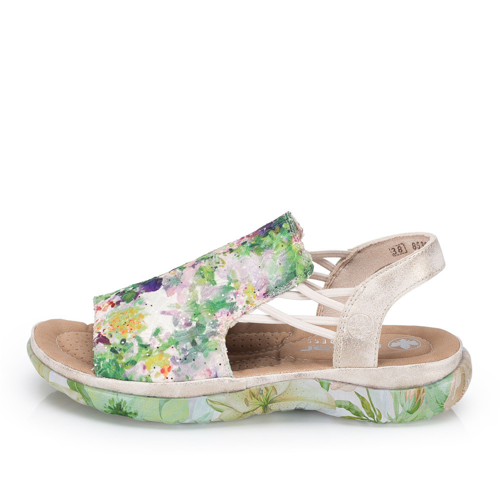 detail Dámské sandály RIEKER 64841-90 zelená S6