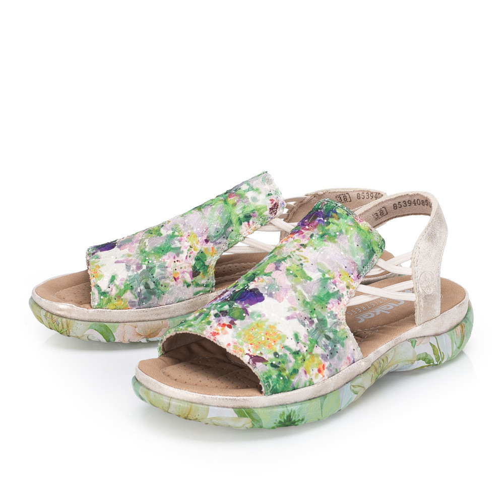 detail Dámské sandály RIEKER 64841-90 zelená S6