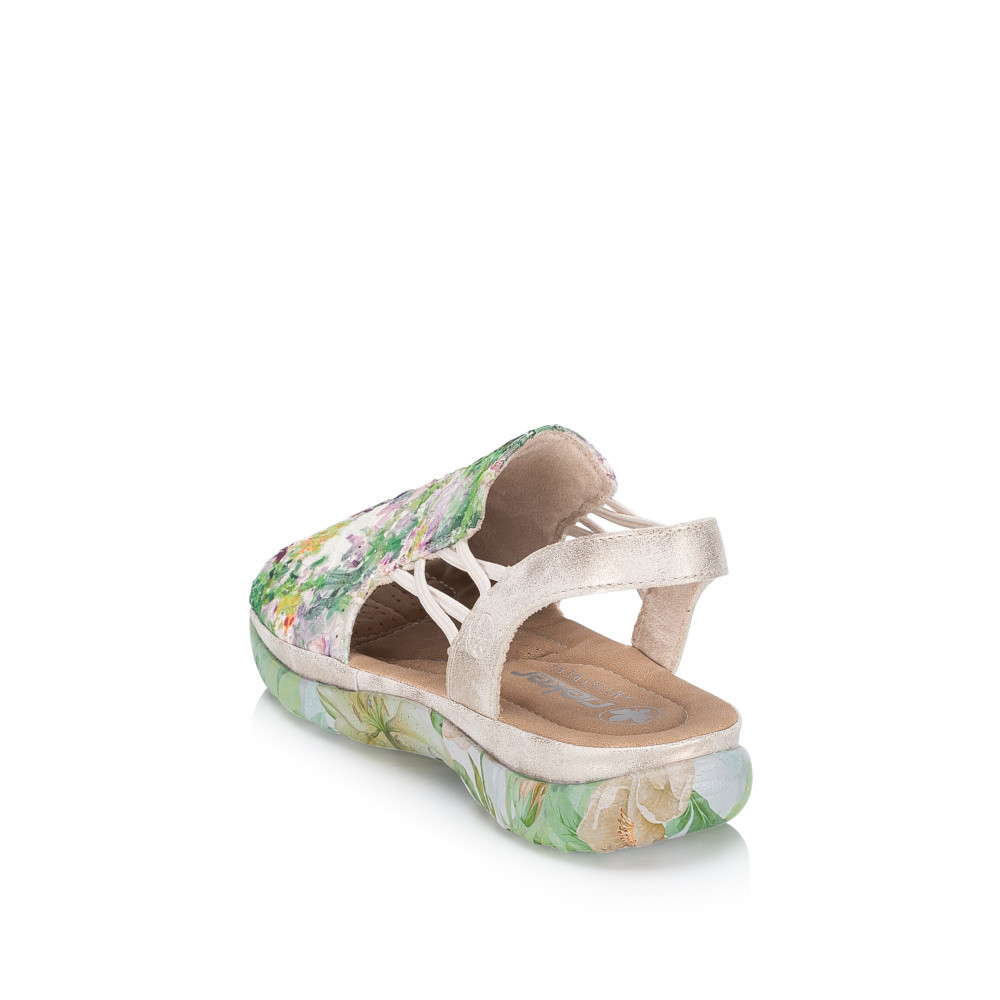 detail Dámské sandály RIEKER 64841-90 zelená S6