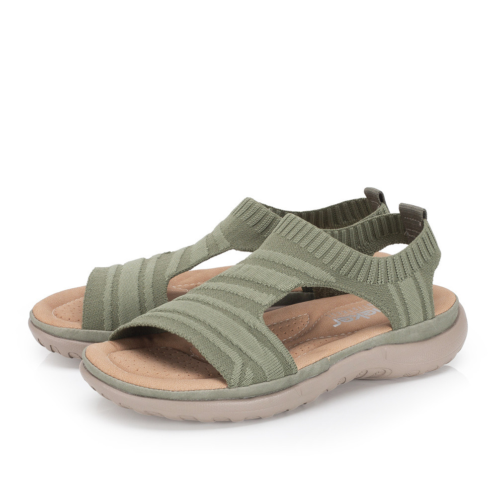 detail Dámské sandály RIEKER 64850-54 zelená S6