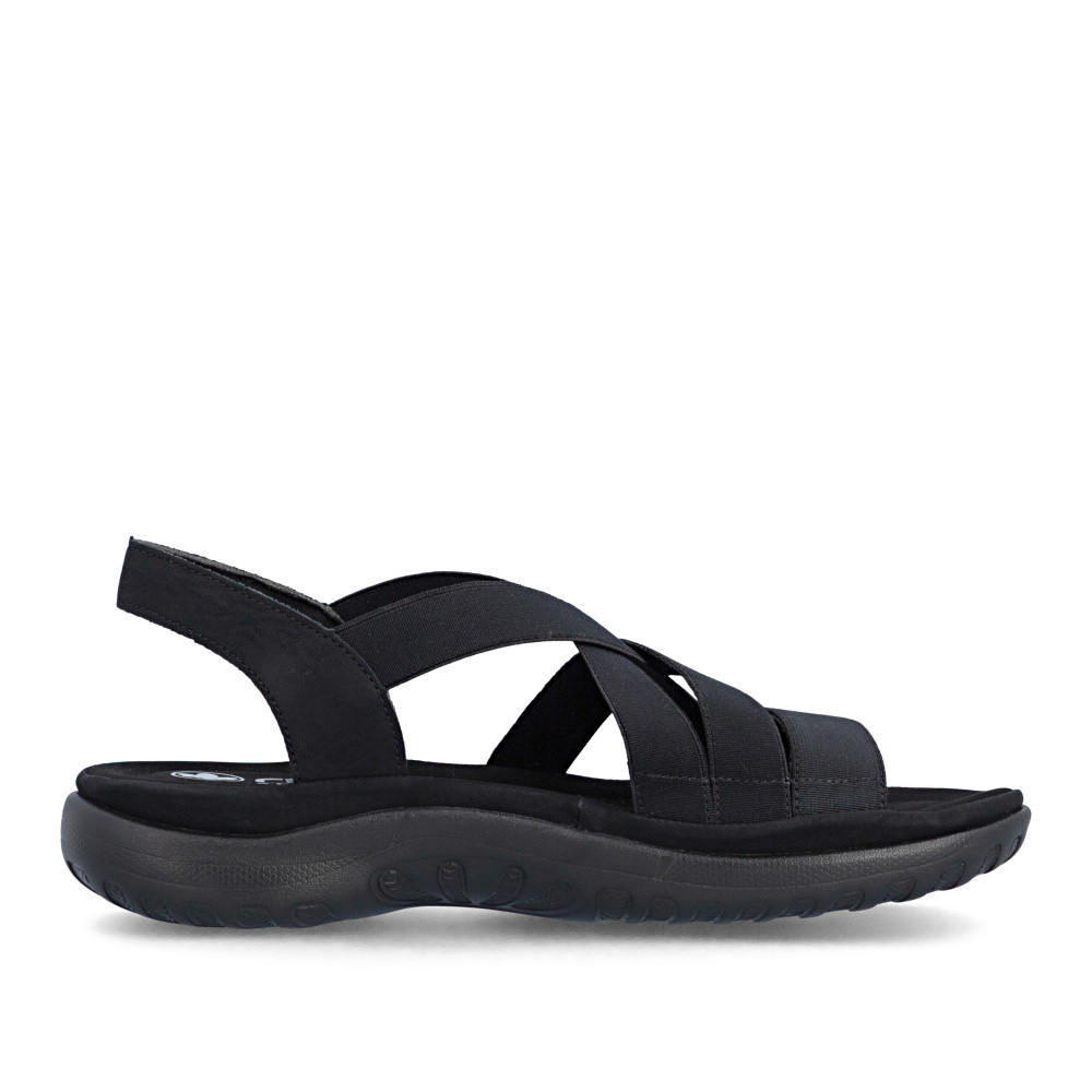 detail Dámské sandály RIEKER 64857-00 černá S6