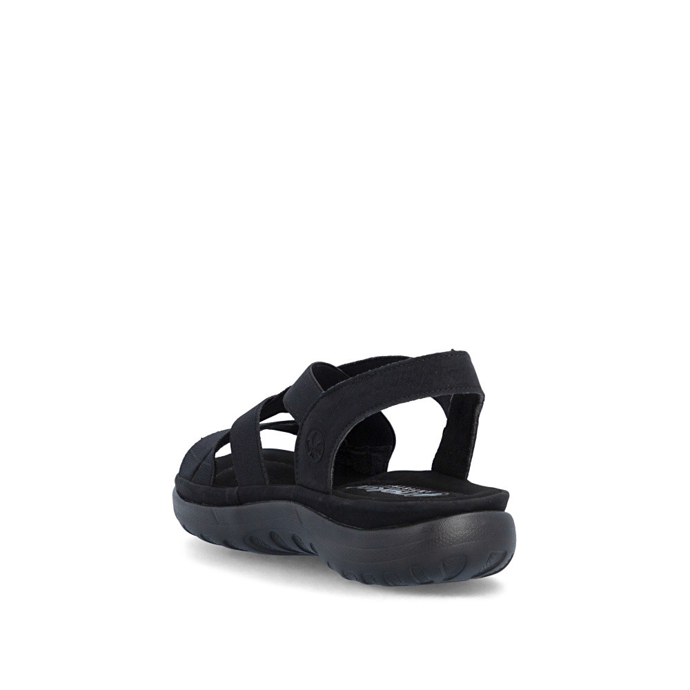 detail Dámské sandály RIEKER 64857-00 černá S6