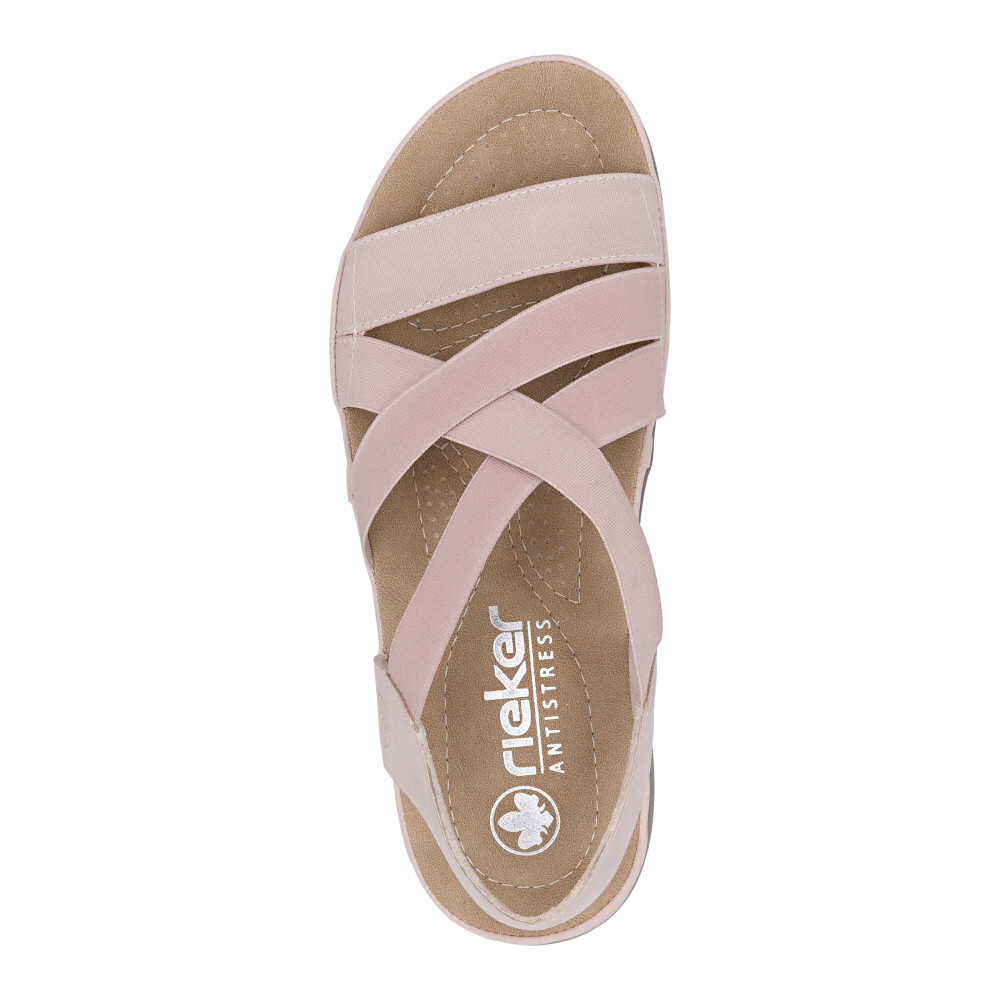 detail Dámské sandály RIEKER 64857-31 růžová S6