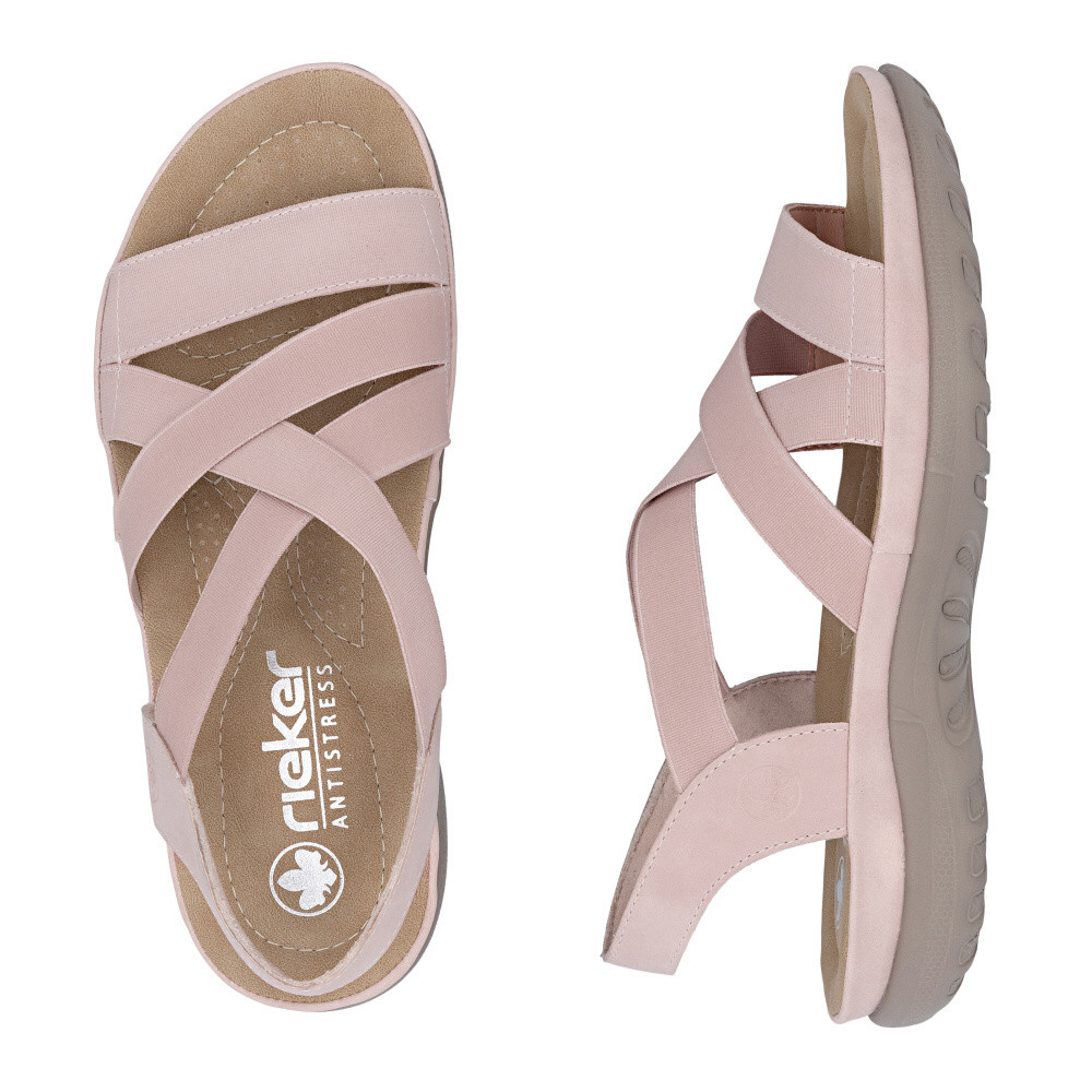 detail Dámské sandály RIEKER 64857-31 růžová S6