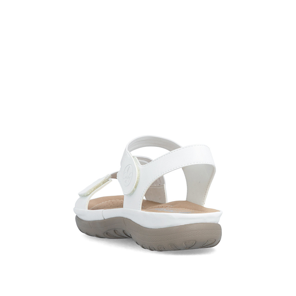 detail Dámské sandály RIEKER 64870-81 bílá S6