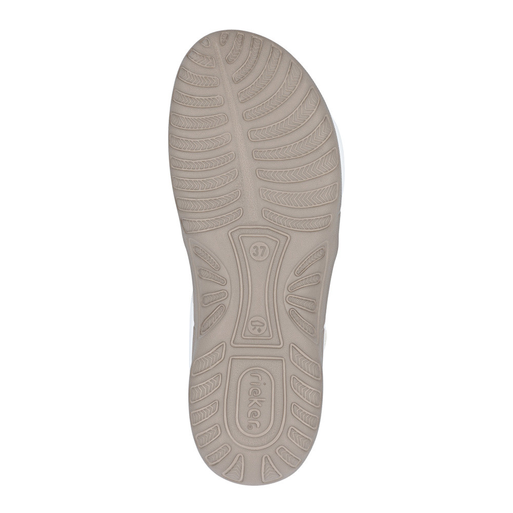 detail Dámské sandály RIEKER 64870-81 bílá S6