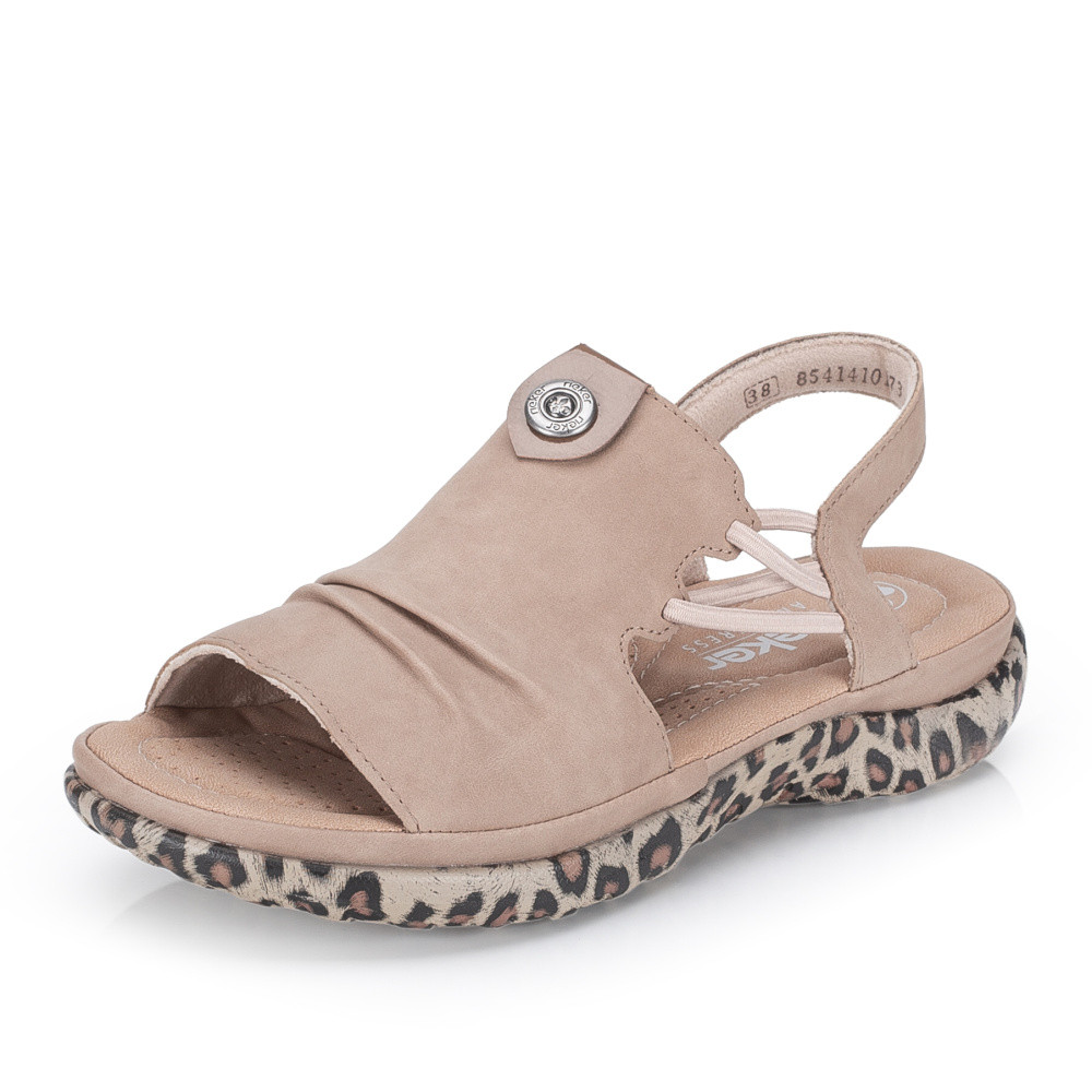 detail Dámské sandály RIEKER 64871-20 béžová S6