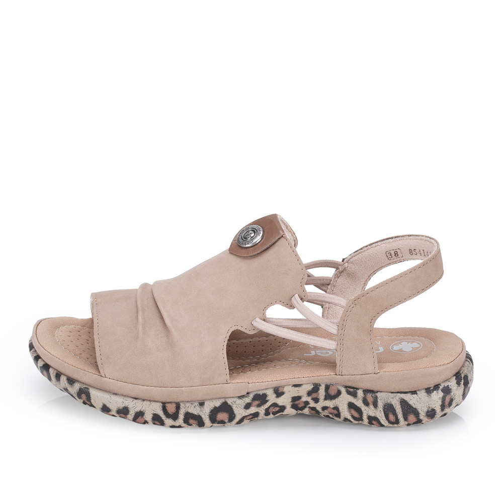 detail Dámské sandály RIEKER 64871-20 béžová S6