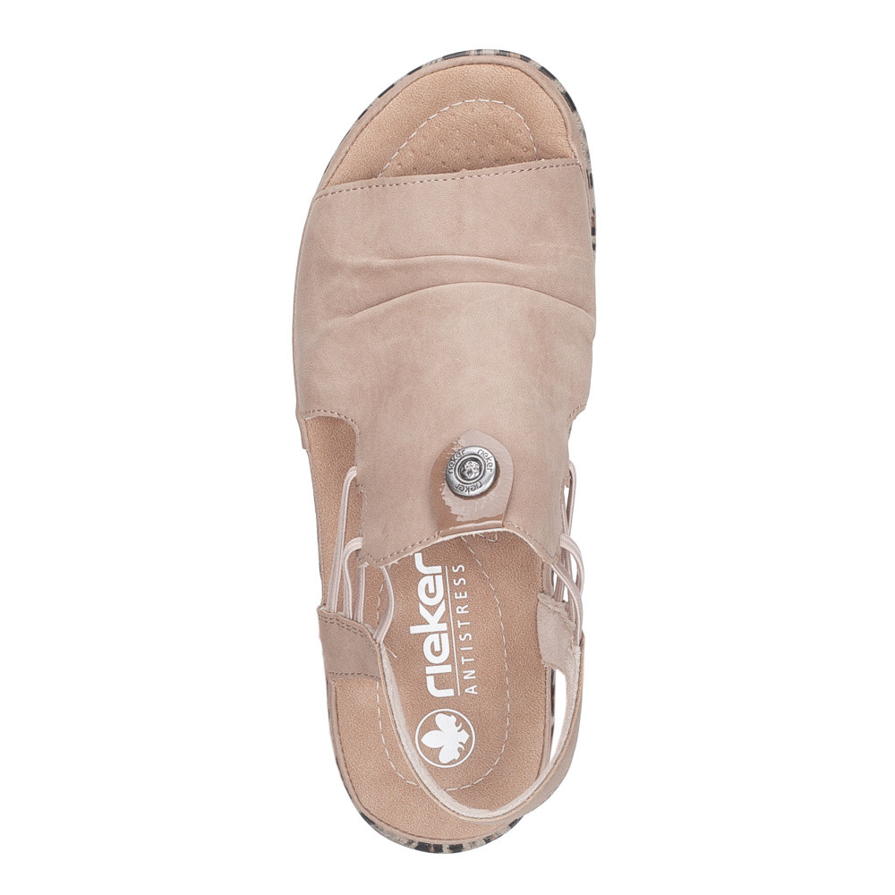 detail Dámské sandály RIEKER 64871-20 béžová S6