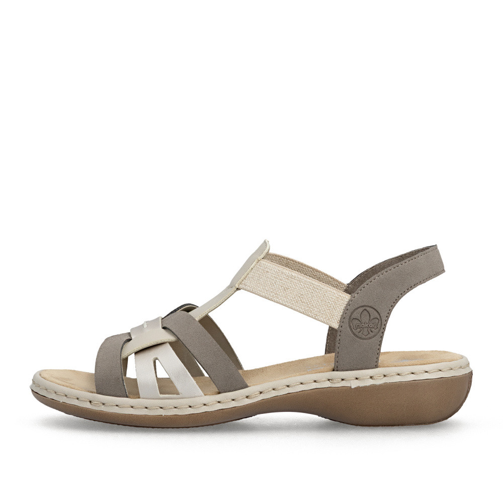 detail Dámské sandály RIEKER 65918-64 béžová S6