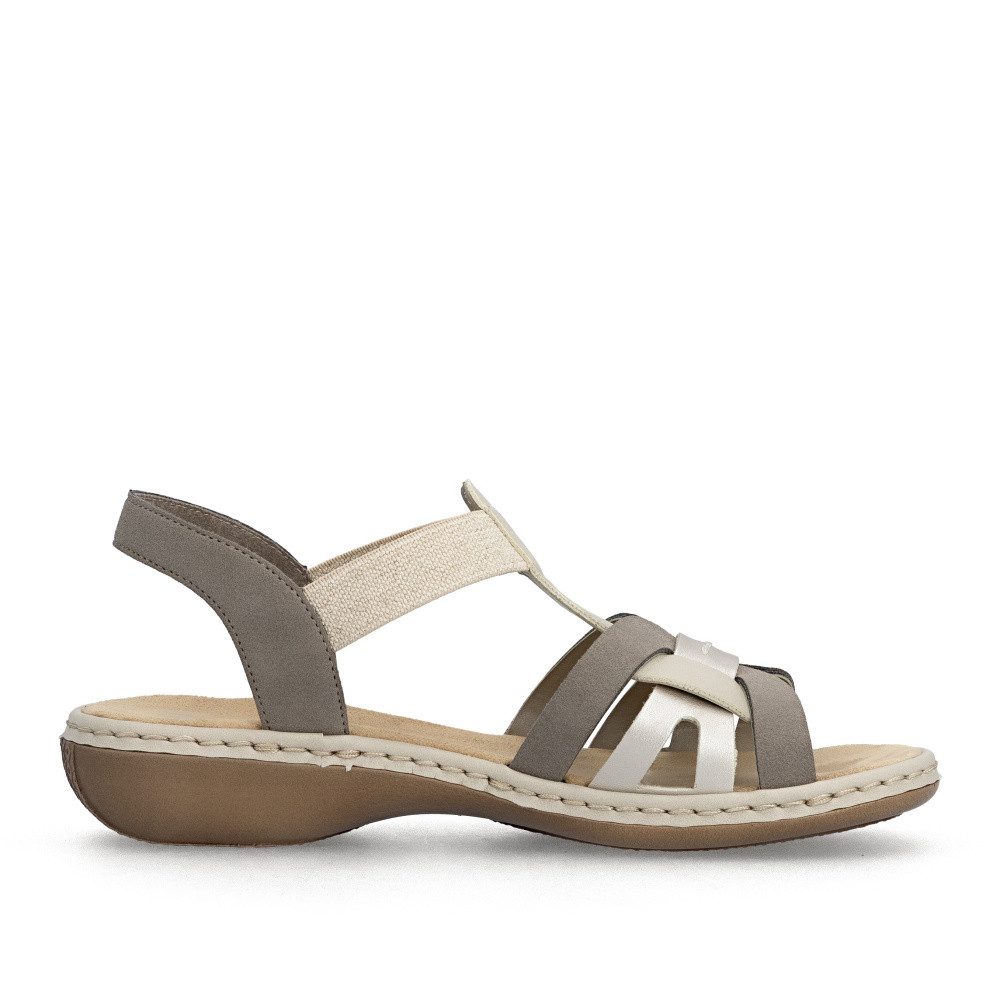 detail Dámské sandály RIEKER 65918-64 béžová S6