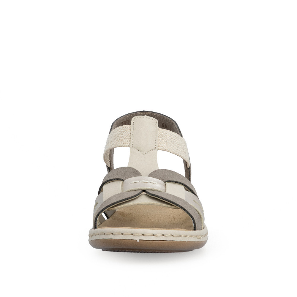 detail Dámské sandály RIEKER 65918-64 béžová S6