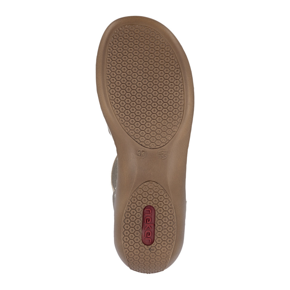 detail Dámské sandály RIEKER 65918-64 béžová S6