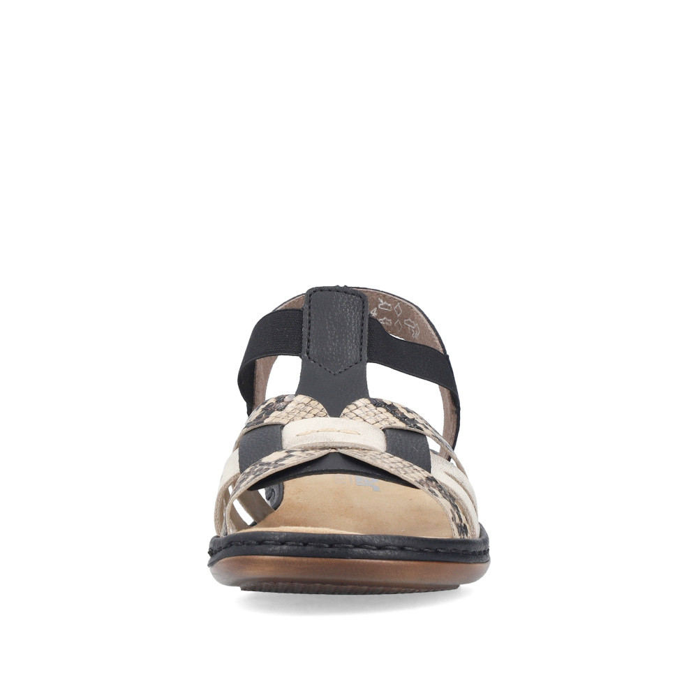 detail Dámské sandály RIEKER 65918-92 černá S6