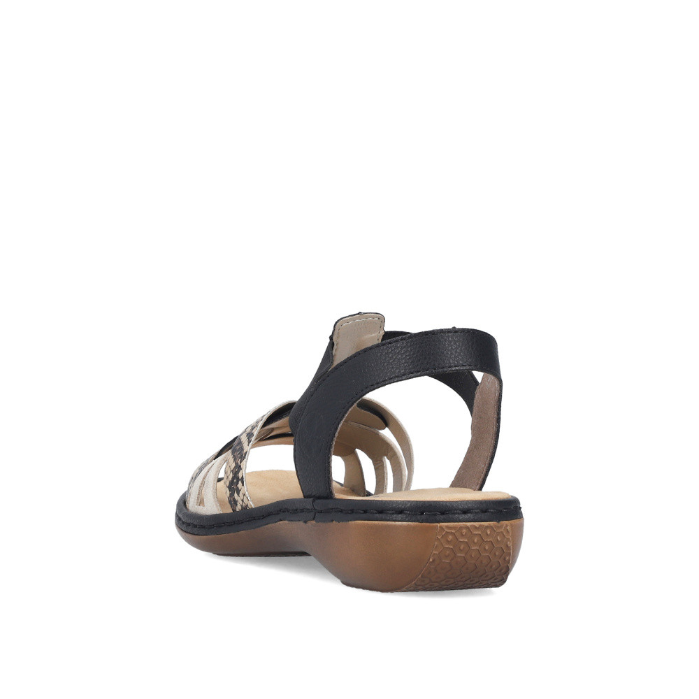 detail Dámské sandály RIEKER 65918-92 černá S6